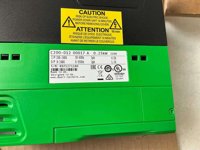Dürr technik mex vapour control c200-012 frequentieregelaar (5x) - afbeelding 6 van  7