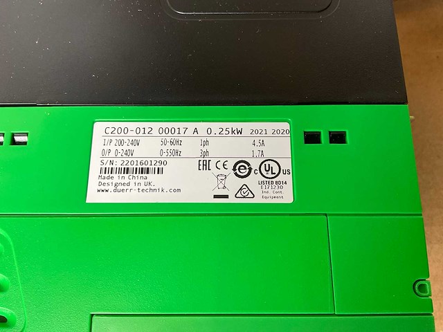 Dürr technik mex vapour control c200-012 frequentieregelaar (5x) - afbeelding 6 van  7