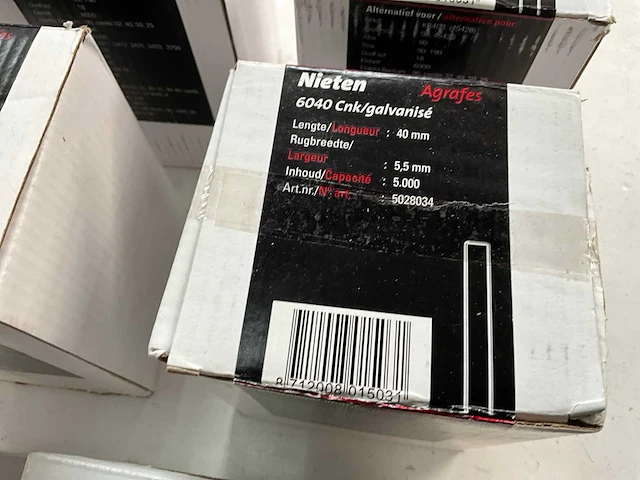 Dutack 6040 nieten 40 mm x 5,5 mm gegalvaniseerd 5000 stuks (7x) - afbeelding 1 van  1