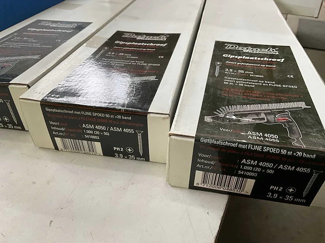 Dutack gipsplaatschroef 3,9 x 35mm op band (50 stuks x 20x band) (3x) - afbeelding 2 van  2