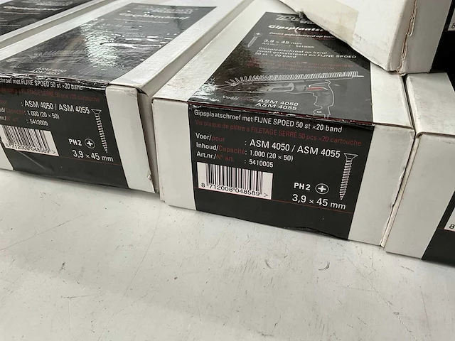 Dutack gipsplaatschroef 3,9 x 45mm op band (50 stuks x 20x band) (5x) - afbeelding 4 van  4