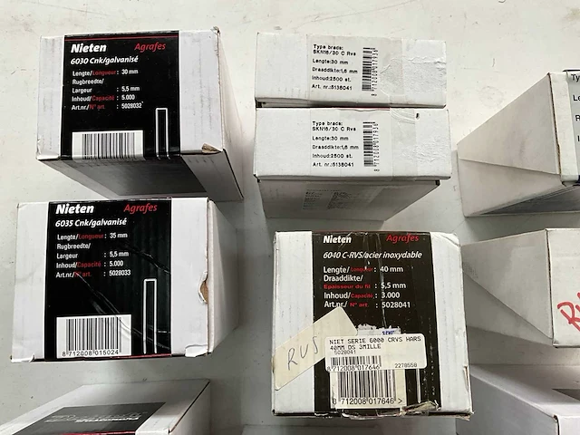 Dutack mix kavel diverse nieten gegalvaniseerd en rvs - afbeelding 2 van  7