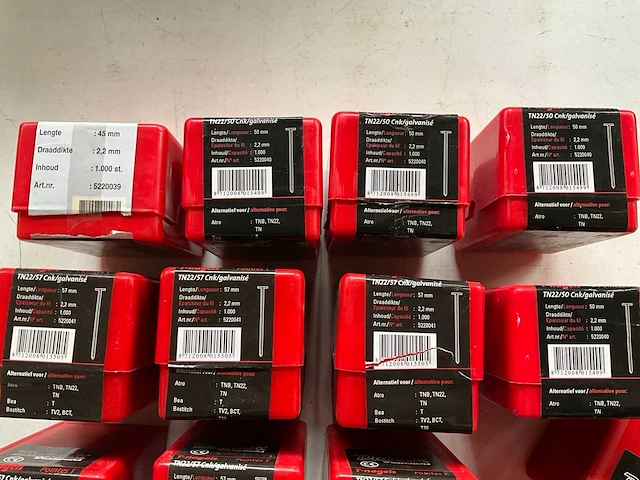 Dutack mix kavel diverse t-nagels verpakkingen 1000 stuks - afbeelding 3 van  7