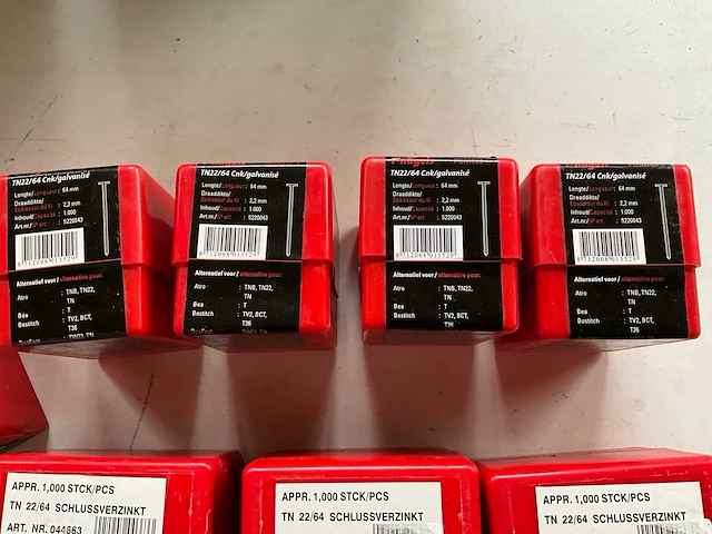 Dutack mix kavel diverse t-nagels verpakkingen 1000 stuks - afbeelding 3 van  5