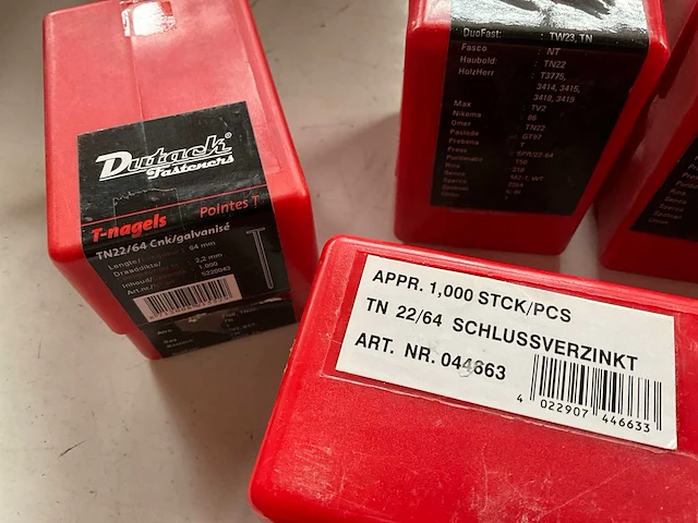 Dutack mix kavel diverse t-nagels verpakkingen 1000 stuks - afbeelding 4 van  5