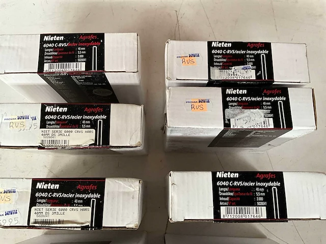 Dutack nieten rvs 40 mm x 5,5 mm 3000 stuks (10x) - afbeelding 3 van  4
