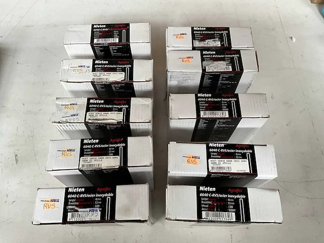 Dutack nieten rvs 40 mm x 5,5 mm 3000 stuks (10x) - afbeelding 2 van  4