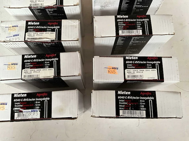 Dutack nieten rvs 40 mm x 5,5 mm 3000 stuks (10x) - afbeelding 4 van  4