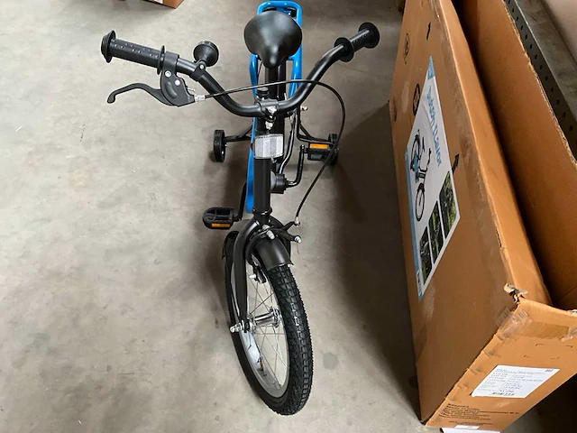 Dutch flavor kinderfiets blauw met zijwieltjes 16” - afbeelding 5 van  11