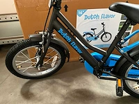 Dutch flavor kinderfiets blauw met zijwieltjes 16” - afbeelding 8 van  11