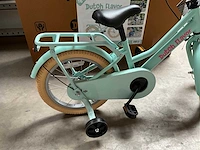 Dutch flavor kinderfiets mintgroen met zijwieltjes 16” - afbeelding 4 van  11