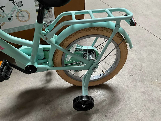 Dutch flavor kinderfiets mintgroen met zijwieltjes 16” - afbeelding 11 van  11