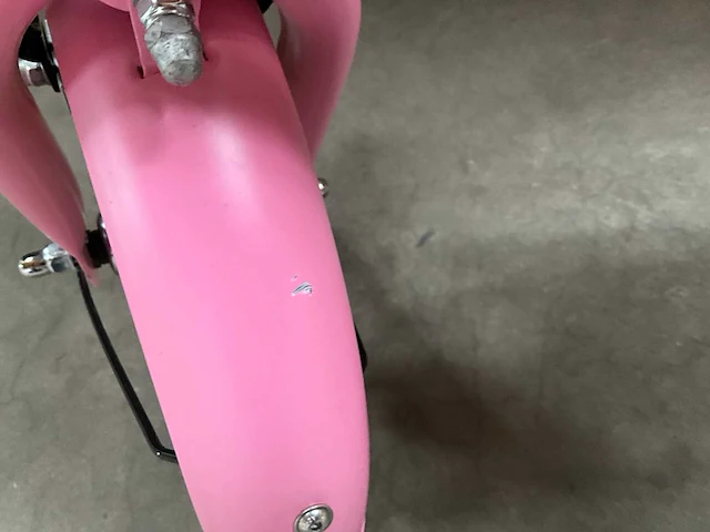 Dutch flavor kinderfiets roze met zijwieltjes 12” - afbeelding 2 van  11