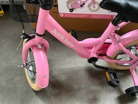 Dutch flavor kinderfiets roze met zijwieltjes 12” - afbeelding 10 van  11