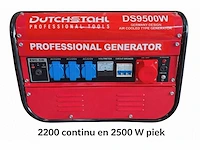 Dutch stahl - ds9500w - noodstroomaggregaat - conditie: nieuw met transportschade. - afbeelding 5 van  7