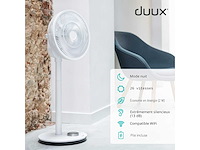 Duux whisper flex white dxcf13 - slimme voetstukventilator met dockingstation en batterij - stille ventilator (dxcf13) - afbeelding 4 van  6