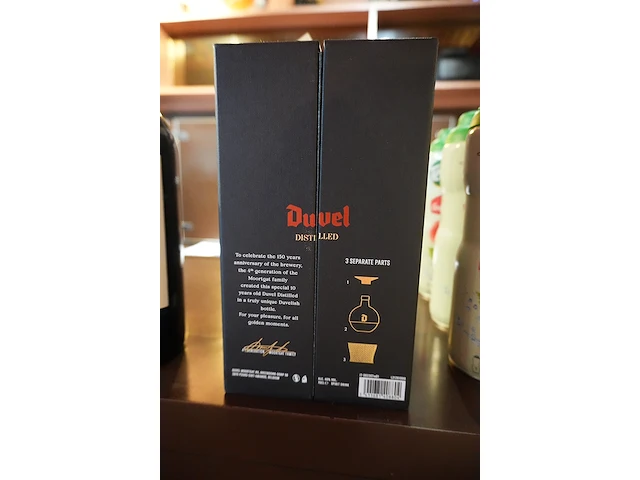 Duvel distilled 10 jaar, jubileumeditie 150 jaar (2021), in geschenkdoos - afbeelding 4 van  4