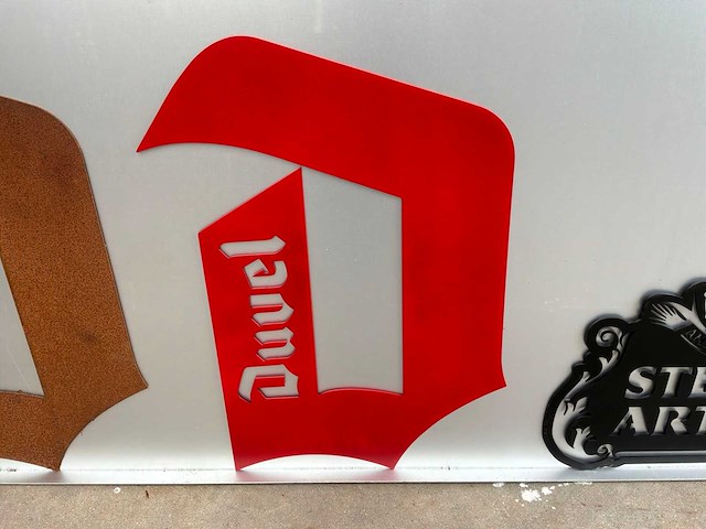 Duvel gelakt plaatstalen logo’s - afbeelding 1 van  1