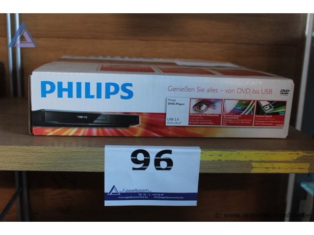 Dvd-speler, philips, dvp2850, usb 2.0 divx ultra, werking niet gekend - afbeelding 1 van  2