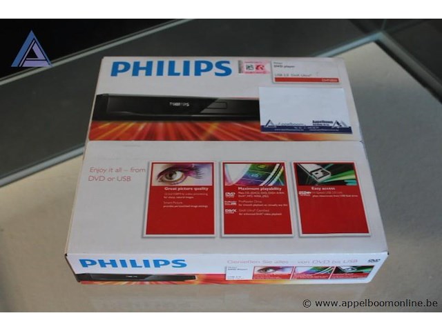 Dvd-speler, philips, dvp2850, usb 2.0 divx ultra, werking niet gekend - afbeelding 2 van  2