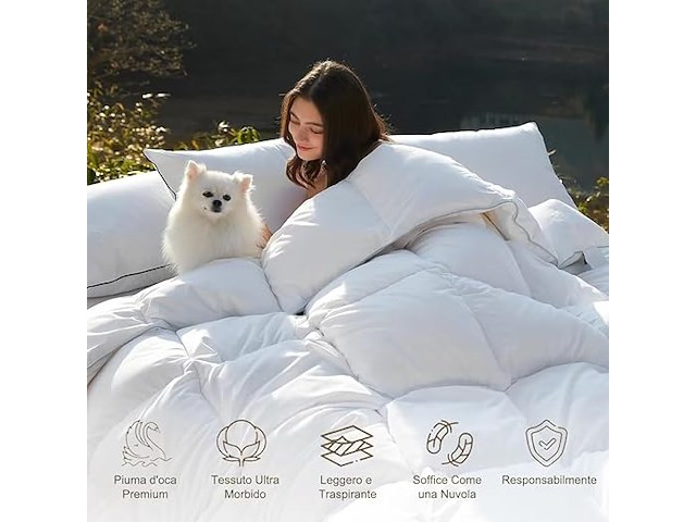 Dwr donzen dekbed (155 x 220 cm) - afbeelding 2 van  2