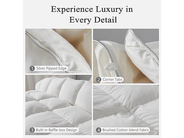 Dwr donzen dekbed 155 x 220 cm - afbeelding 4 van  5