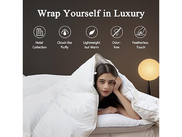 Dwr donzen dekbed (200 x 200 cm) - afbeelding 2 van  4