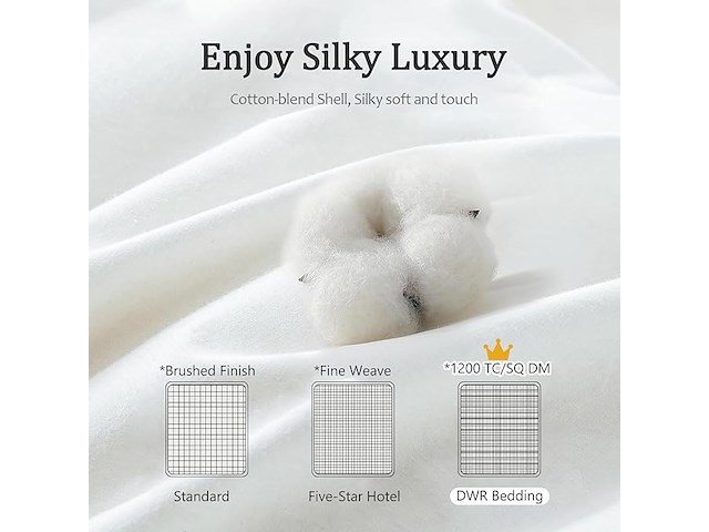 Dwr donzen dekbed (200 x 200 cm) - afbeelding 3 van  5