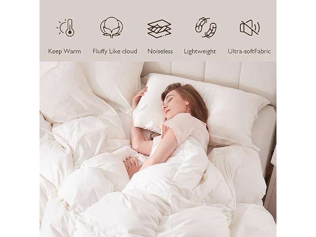 Dwr ganzendons dekbed 135 x 200 cm - afbeelding 2 van  5