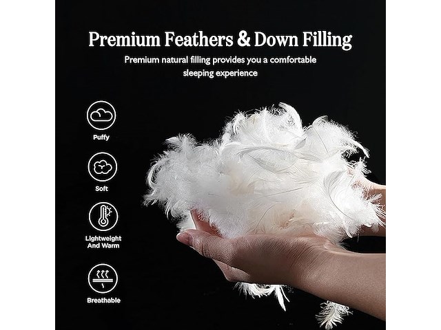 Dwr ganzendons dekbed 135 x 200 cm - afbeelding 4 van  5