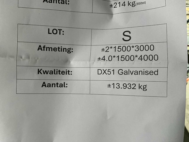 Dx51 stalen platen - afbeelding 5 van  5