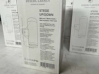Dyberg larsen stege up/down wandlamp mat zwart ip44 (8x) - afbeelding 3 van  5