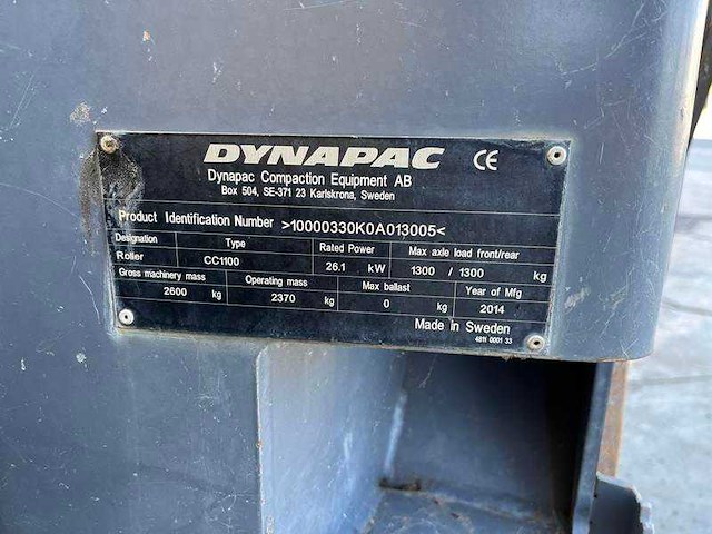 Dynapac - cc1100 - asfaltwals - 2014 - afbeelding 17 van  18