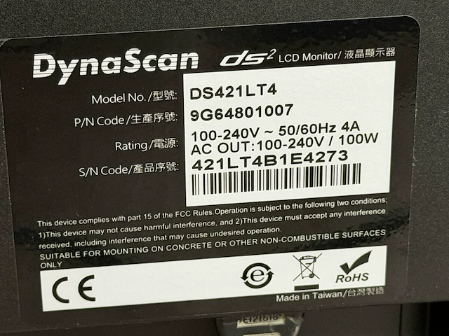 Dynascan display monitor - afbeelding 3 van  6