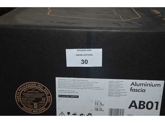 Dyson airblade ab01 aluminium handdroger (b421) - afbeelding 2 van  5