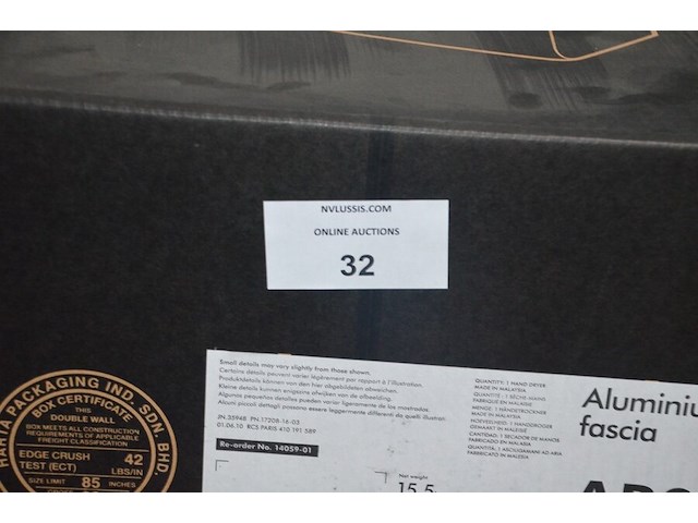 Dyson airblade ab01 aluminium handdroger (b421) - afbeelding 2 van  5