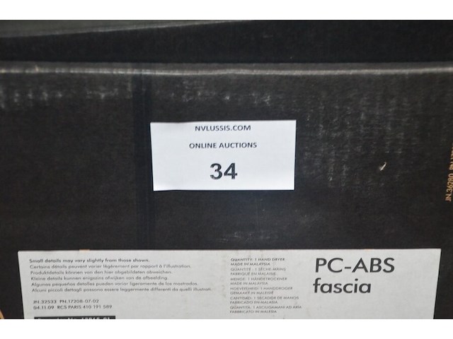 Dyson airblade ab03 steel handdroger (b421) - afbeelding 2 van  5