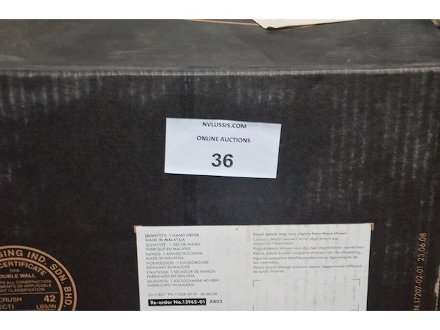 Dyson airblade ab03 steel handdroger (b421) - afbeelding 2 van  5