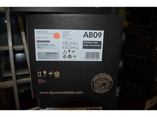 Dyson airblade wash + dry ab09 stainless steel (b421) - afbeelding 7 van  9