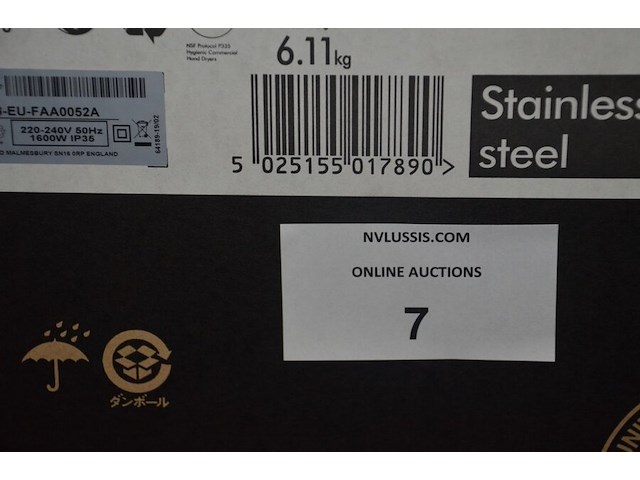 Dyson airblade wash + dry ab09 stainless steel (b421) - afbeelding 2 van  9