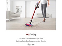 Dyson v11 fluffy 610 w stickstofzuiger rood en paars - afbeelding 8 van  10