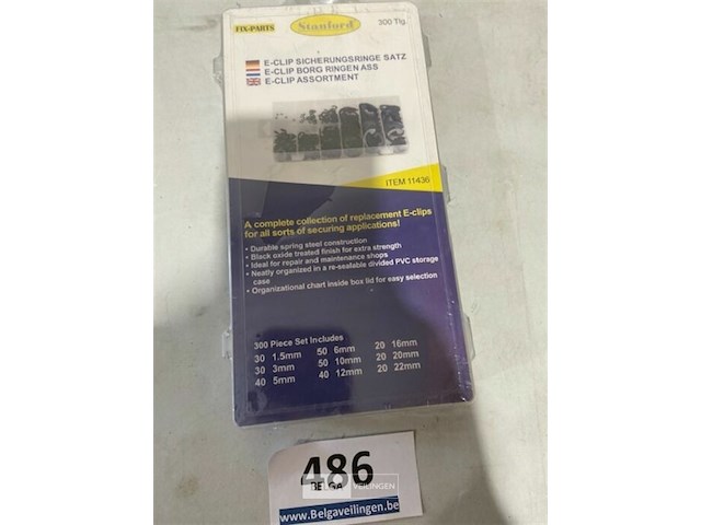 E-clip borg ringen assortiment 300 delig - afbeelding 3 van  3