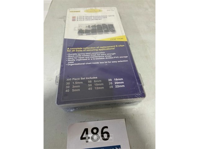 E-clip borg ringen assortiment 300 delig - afbeelding 2 van  3