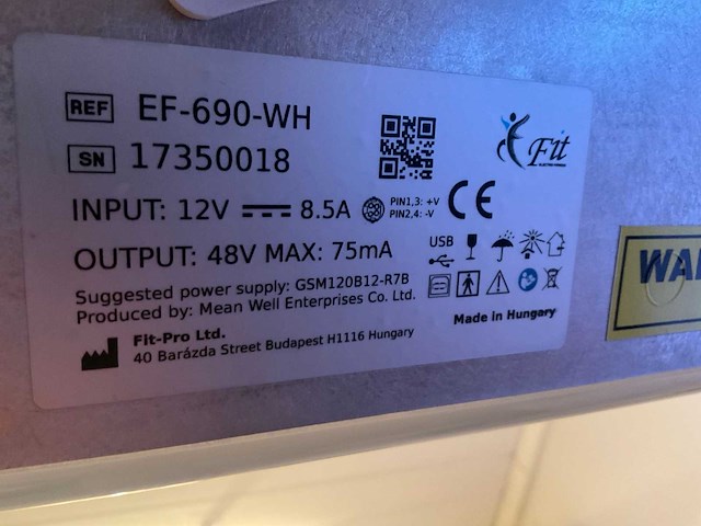 E-fit ef-690-wh electro fitness toestel - afbeelding 3 van  3