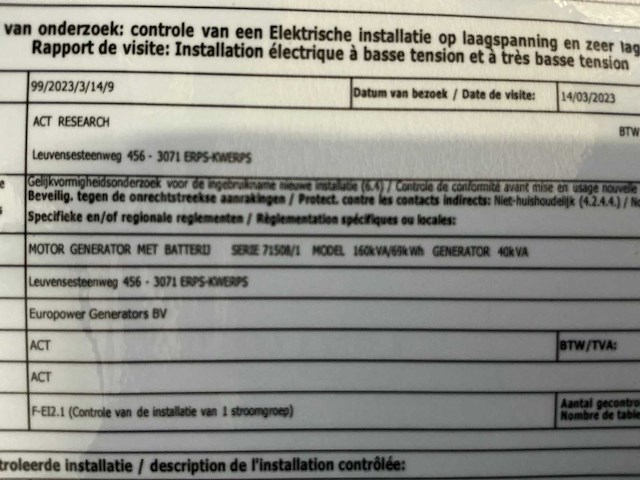 E-power p-grid 160kva/69kwh hybride stroomaggregaat - afbeelding 3 van  11