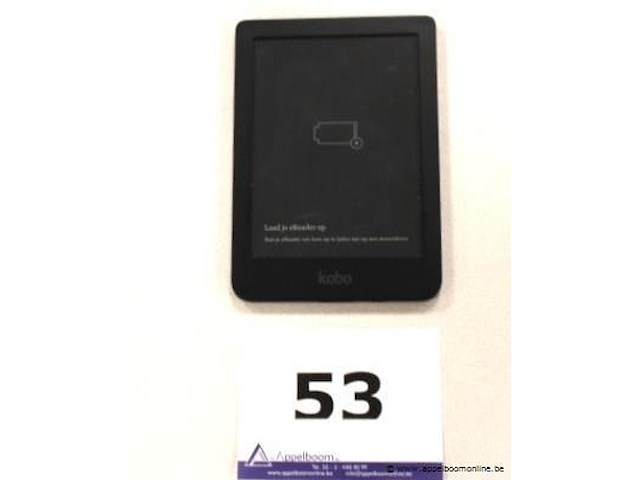 E-reader kobo, zonder kabels, werking niet gekend - afbeelding 1 van  3