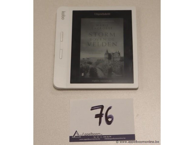 E-reader kobo, zonder kabels, werking niet gekend - afbeelding 1 van  3