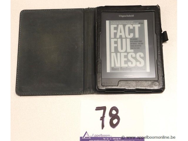 E-reader kobo, zonder kabels, werking niet gekend - afbeelding 1 van  3