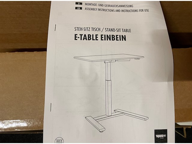 E tafel zit/sta bureau electrisch - afbeelding 1 van  5