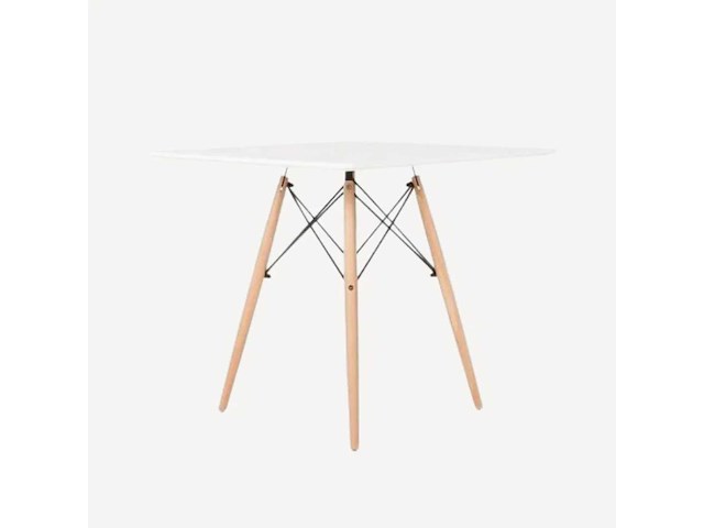Eames-tafel - slimka vierkante tafel met 60x60 vierkante bladen - wit blad - afbeelding 1 van  5